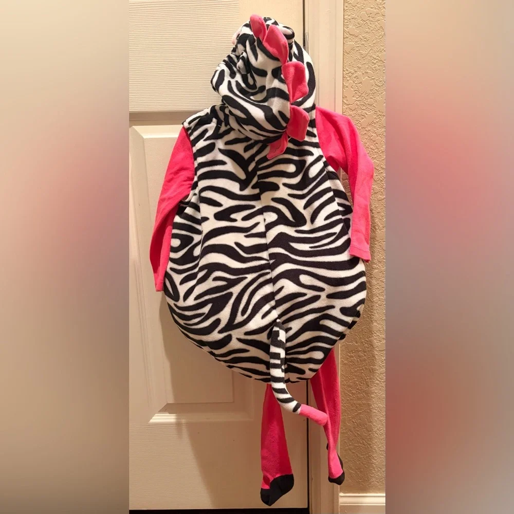 Carter's Zebra Print Outfit with Pink shirt and tights - Picture 2 of 3